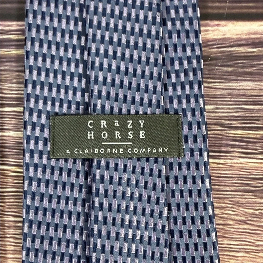 Crazy Horse and H&H Set of 2Mens Silk‎ ties Brown and Blue Tones